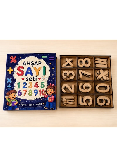 Mdf Ahşap Sayı Seti