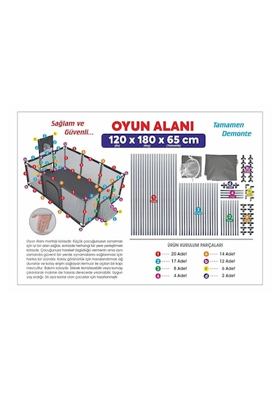 Missidea Brave Pause Köpek Ve Kedi Doğum Evi Oyun Ve Dinlenme Alanı 120x180 Cm