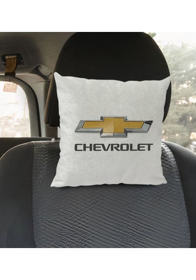 Bk Gift Chevrolet Tasarımlı Kare Araç Koltuk Yastığı-1