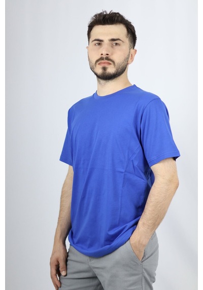 Ventov %100 Pamuk Regular Fit Erkek Tişört Vts2603 Mavi