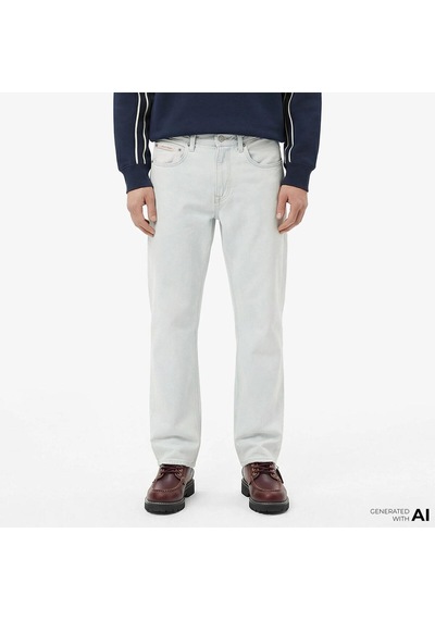 Calvin Klein 90s Straıght Bleacho, Vol, 30, 37 Açık Mavi Erkek Kot Pantolon