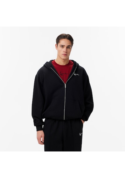 Karl Kani Small Chest Signature Essential Oversized Zip Erkek Siyah Sweatshirt Km-zh021-001 Siyah