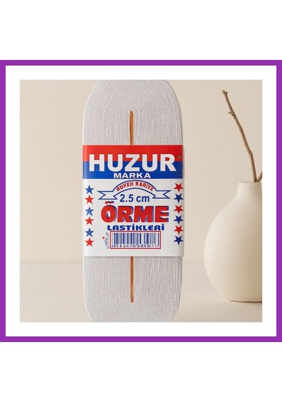 Bezos Paça Lastiği 2,5 Cm Beyaz Geniş 10 M Bty