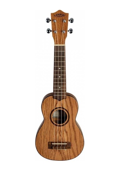 Lanikai Oa-s Meşe Oak Soprano Ukulele Kompakt Boyut Net Ses
