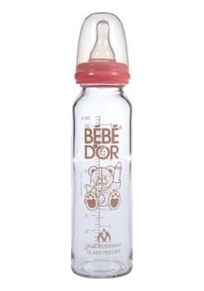 Orta Akış Isıcam Biberon 250 Ml / Pembe