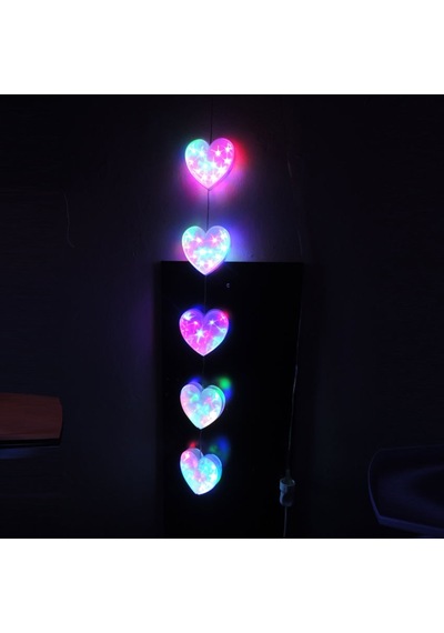 Sunlight Rgb Kalp Sarkıt 5'Li Set Ledli Aydınlatma 2M Animasyonlu