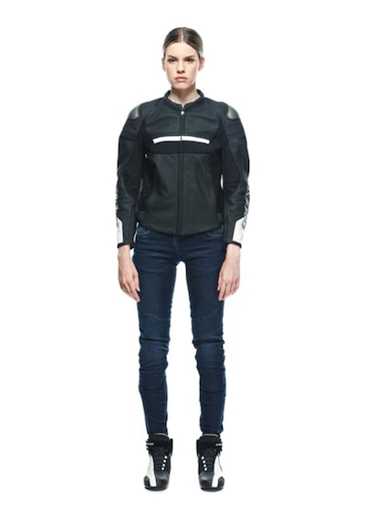 Dainese Rapida Lady Deri Mont Matt Black White