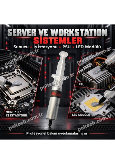 Maxtor Ctg3 8.5 W/mk 30gr Yüksek Performanslı Termal Macun, Cpu Gpu İşlemci Ekran Kartı İçin, Intel Amd Ryzen Nvıdıa Uyumlu Thermal Grease