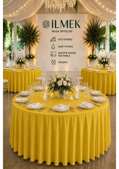 Dertsiz Yuvarlak Masa Örtüsü 280-300-320 Cm Geniş En Dikişsiz Düğün Davet Organizasyon Otel Restoran Limon Sarısı Limon Sarısı Dertsiz Yuvarlak Masa Örtüsü 280-300-320 Cm Geniş En Dikişsiz Düğün Davet Organizasyon Otel Restoran Limon Sarısı Limon Sarısı