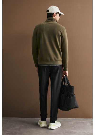 Lufian Chase Erkek Sweatshirt Kahverengi Kahverengi 112030213100400