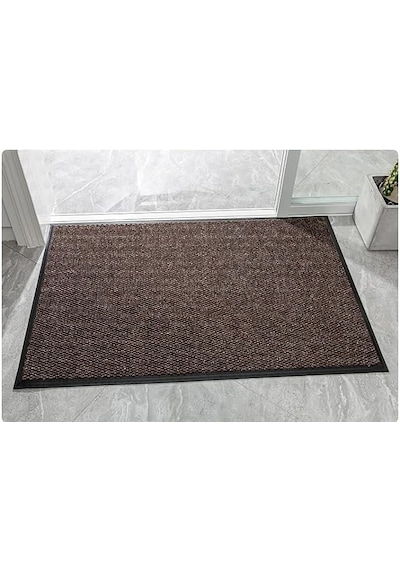 Kahverengi Çamur Kazıyıcı Sıyırıcı Kapı Önü Paspası 60x90
