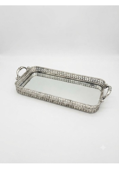 Panalı Metal Dekoratif Tepsi Küçük Boy 51 X 21 Cm