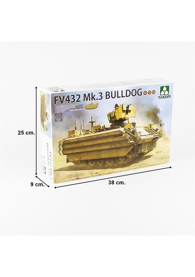 Takom 2067 1/35 Ölçek, İngiliz Apc Fv432 Mk.3 Bulldog Tankı, 2 İn 1 , Plastik Model Kiti-55875