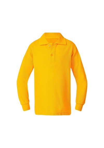 Kidsmadamiko Erkek Çocuk Uzun Kollu T-shirt Polo Yaka Pamuklu Bedenler Sarı
