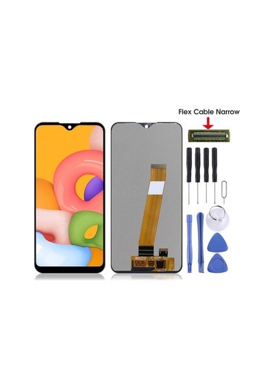 Samsung Galaxy Uyumlu A01 Lcd Ekran Siyah Renk İlanı +tamir Seti Xxe3