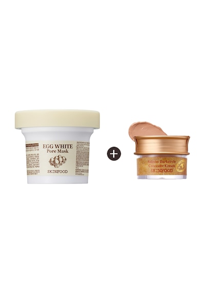 Skinfood Egg White Pore Mask + Salmon Concealer (2)