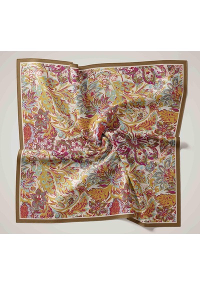 Silk Home Olinda İpek Eşarp 47002-40 Pembe, Turuncu, Taş, Lila, Asit