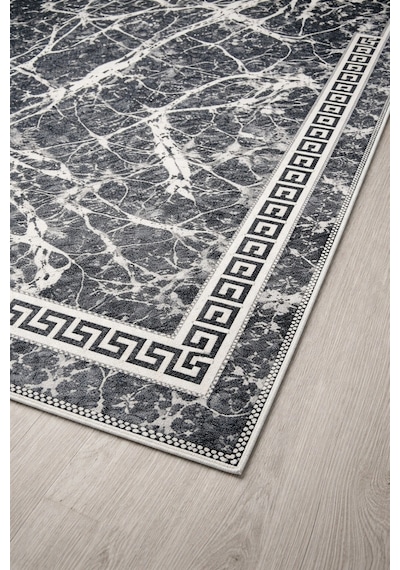 Kilim Savan Çift Taraflı Modern Desenli Yıkanabilir Pamuklu Dokuma 2x3 Metre Gri Çok Renkli
