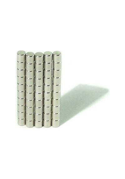50 Adet Çap 3Mm X Kalınlık 3Mm Yuvarlak Güçlü Neodyum Mıknatıs