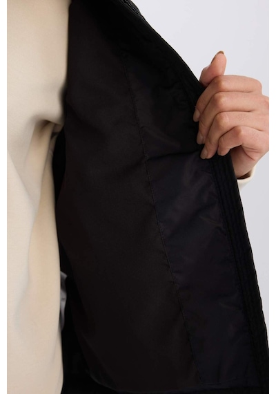 DeFactoFit Su İtici Regular Fit Fermuarlı Sporcu Yelek D6081AX25SPBK81 Siyah