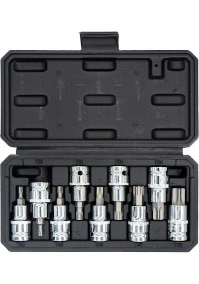 Dorf 1/2 9 Parça Torx Lokma Seti 5-19mm Plastik Çantalı