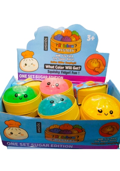 1 Adet Büyük Boy Simlistres Oyuncağı Squishy Yumuşacık Kawaii Sıkılabilir Oyuncak Çok  Renkli