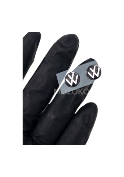 Kendinden Yapışkanlı Volkswagen Logolu 11 Mm Damla Baskılı Anahtarlık Kumanda Amblemi 2 Adet