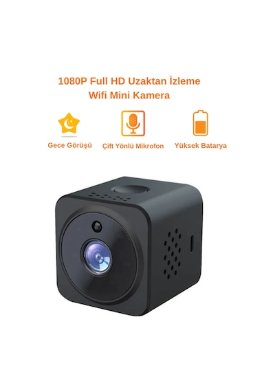 Mini Wifi Kamera 1080p Hd Gece Görüşlü Hareket Algılama İki Yönlü Ses Kablosuz Güvenlik Kamerası