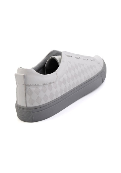 Beyaz Hakiki Deri Erkek Sneaker E01535125703 Beyaz