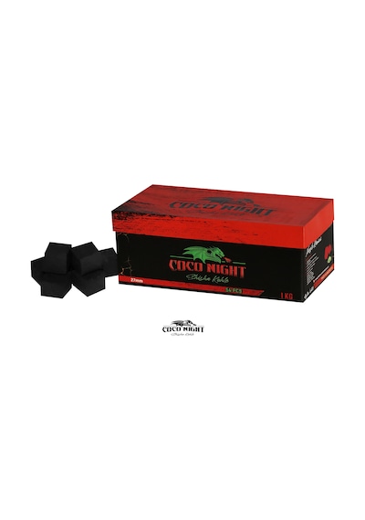 Coco Night Hindistan Nargile Küp Kömürü 5 KG 27 MM
