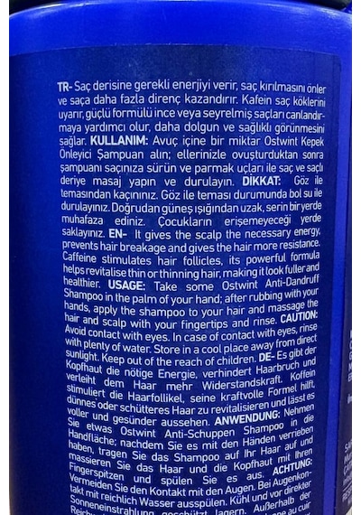 Ostwint Kepek Önleyici Erkek Şampuan 1000 Ml