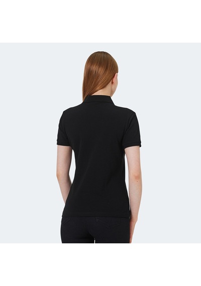 Slazenger VERA I Kadın Polo Yaka Siyah Tişört