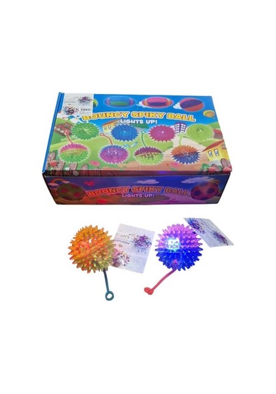 Cans Tjwj293 Öten Işıklı Parmak Aparatlı Dikenli Top Oyuncak 7 Cm