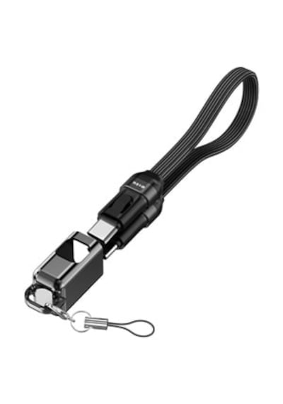 S-link Armor Cc-020 60w 20 Cm Type-c To Type-c Pd Örgülü Metal Başlıklı Siyah Hızlı Şarj Kablosu 1