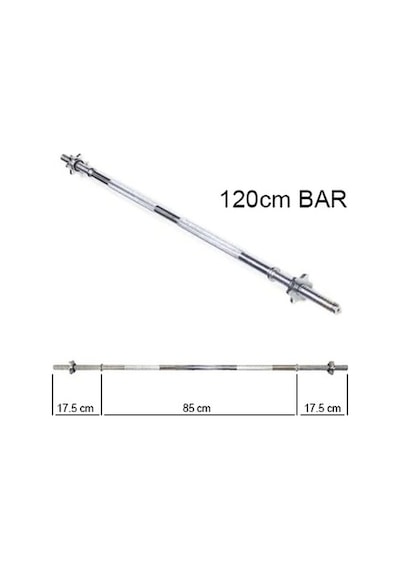 Pozitif 120 Cm Krom Uzun Bar Ağırlık - Halter - Dambıl Barı