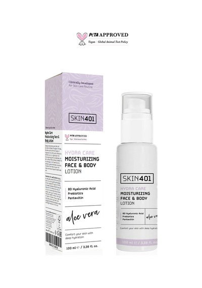 Skin401 Hydra Care Yoğun Nemlendirici Yüz Ve Vücut Losyonu 100ml 8d Hyalüronik Asit Ve Prebiyotikler