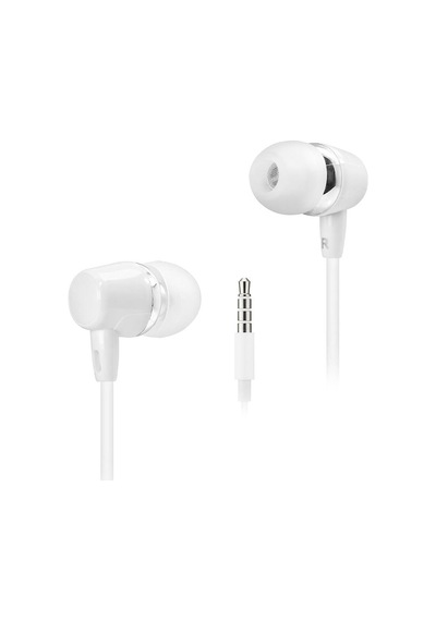 Kablolu Kulak İçi Mikrofonlu Kulaklık 3.5 Mm Pc Telefon Uyumlu Beyaz Dhe7000wt Evimdeyokyok
