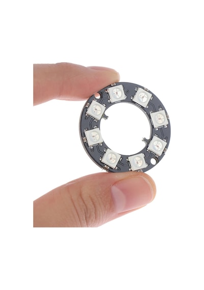Alkatronik-8 Bit Neopixel Halka Ring Ws2812B 5050 Rgb Led Modül Full Color