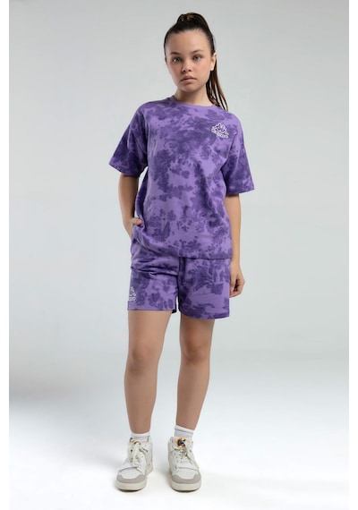 Kappa 362415 Kız Çocuk Tie-dye Şort Bermuda Pijama Takım Lila