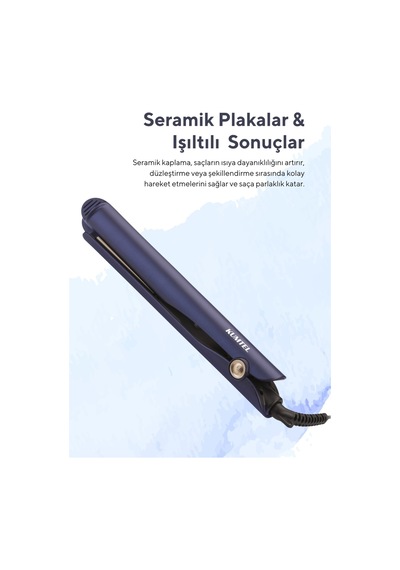 Kumtel HTHS-02 2in1 Seramik Saç Düzleştirici