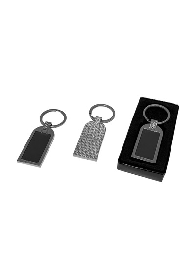 Özel Üretim Lazer Baskılı Logo İşlemeli Promosyon Hediyelik Şık Tasarım A7 Metal Anahtarlık Füme