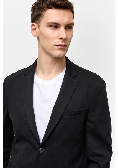 Back And Bond Siyah Slim Fit Mono Yaka Ceket Çok Renkli