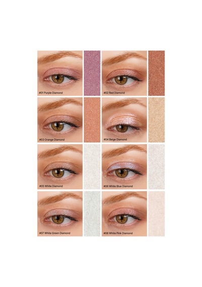 Cre'ars Diamond Glow Eyeshadow 03 Orange Diamond