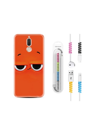 Huawei Mate 10 Lite Kilif Kablo Koruyuculu Orange 1830 544111412