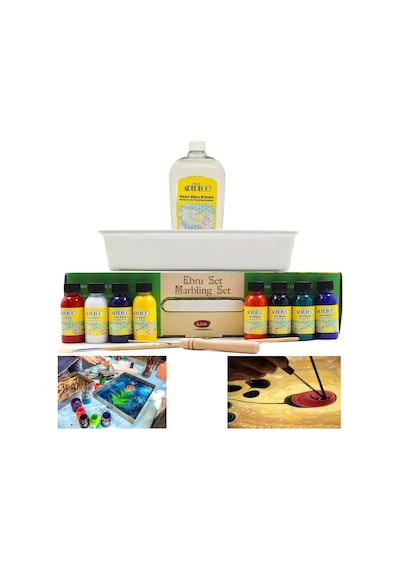Artdeco Ebru Başlangıç Seti 8 Renk 30 Ml Damlalıksız