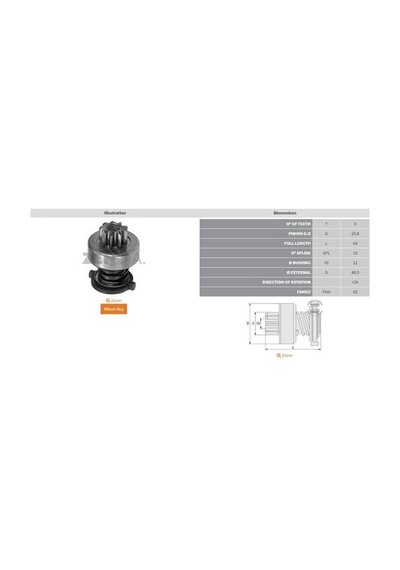 Zen 0420 Marş Dişlisi Bosch Tip 9 Dış Audi 80 1.6 Dizel 150420 549141 055911335c