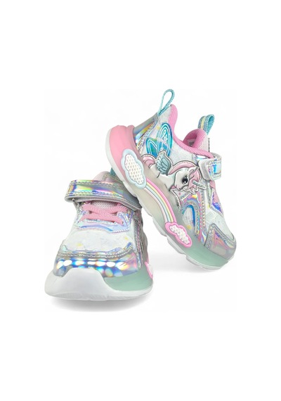 Pepino Unicorn Desenli Işıklı Bebe Çocuk Spor Ayakkabı Mor
