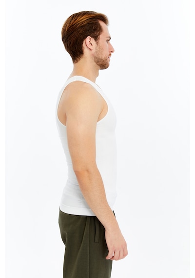 Fitform Giyim Fitform Premium Erkek Atlet Korse Atlet Bel Göğüs Göbek Jinekomasti Dik Duruş Beyaz