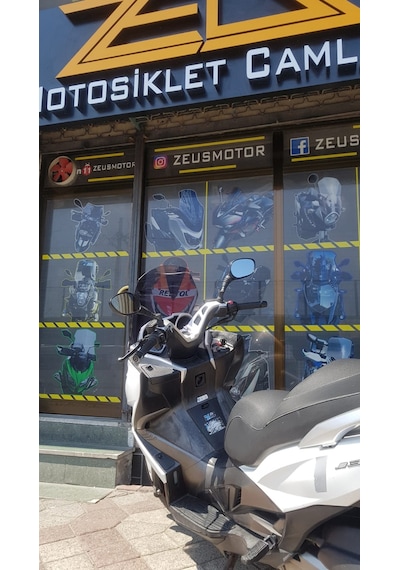 Kawasakı J300 Uzun Cam 66Cm Koyu Füme 4Mm Zeus