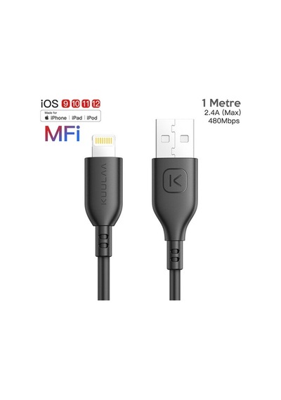 Kuulaa 1M Mfı Sertifikalı 2.4A Apple iPhone Uyumlu 11,11Pro Xs Xr-8 Usb Kablo (457755047)